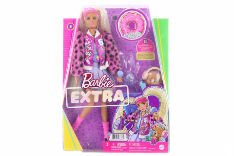 Barbie Extra -blondýnka v plizované mini GYJ77
