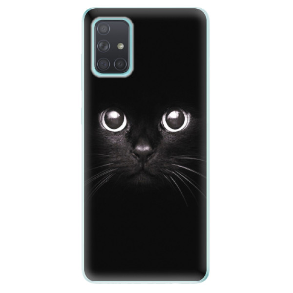 Odolné silikonové pouzdro iSaprio - Black Cat - Samsung Galaxy A71