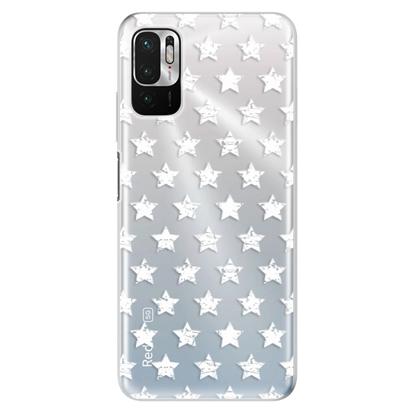 Odolné silikonové pouzdro iSaprio - Stars Pattern - white - Xiaomi Redmi Note 10 5G
