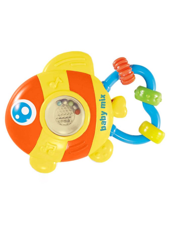 Dětská dílna Baby Mix Power Tool žlutá - dle obrázku - Dětské chrastítko se zvukem Baby Mix Rybička - oranžová