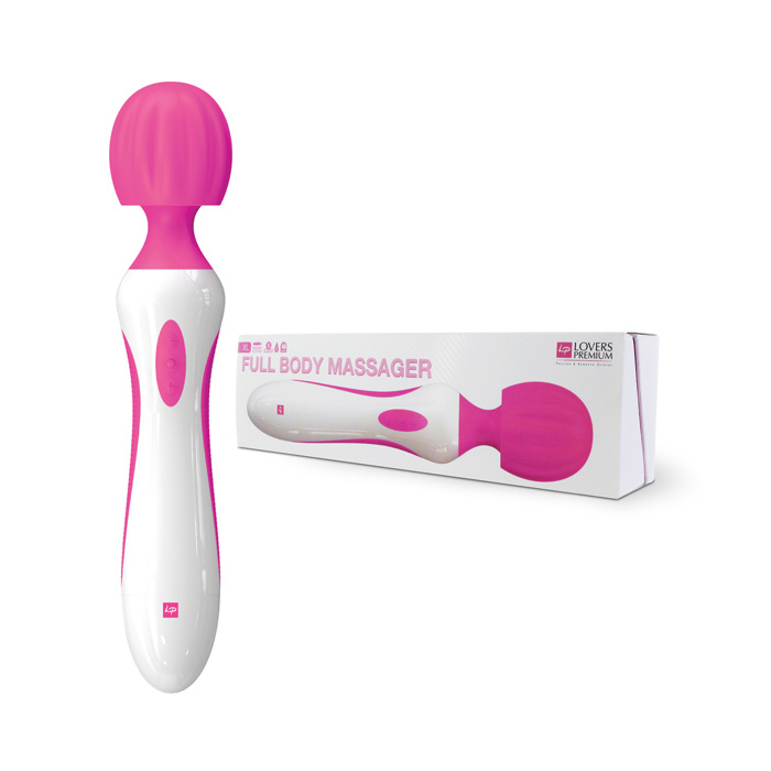 LETNÍ VÝPRODEJ - Vodotěsný růžový masážní vibrátor - hlavice Full Body Massager XL