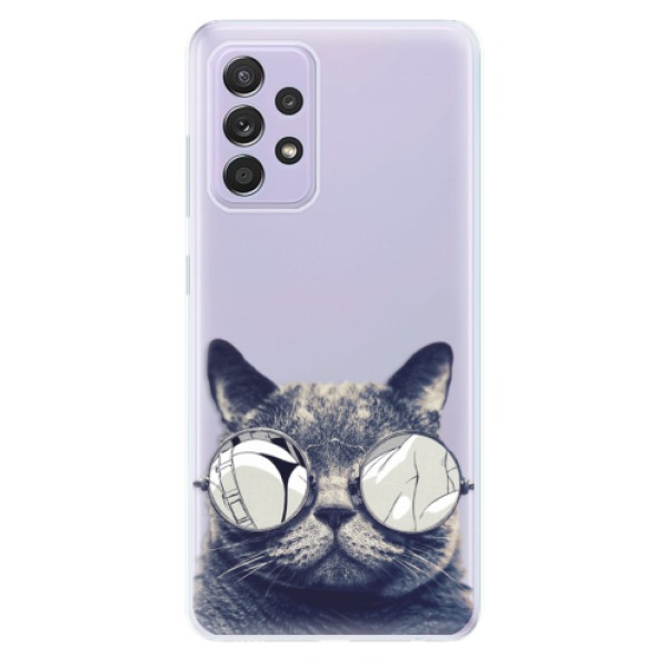 Odolné silikonové pouzdro iSaprio - Crazy Cat 01 - Samsung Galaxy A52/A52 5G