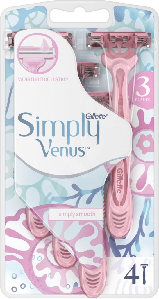 Gillette Simply Venus dámská jednorázová holítka 4 ks