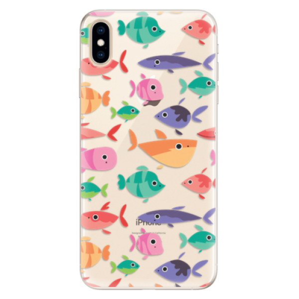 Silikonové pouzdro iSaprio - Fish pattern 01 - iPhone XS Max