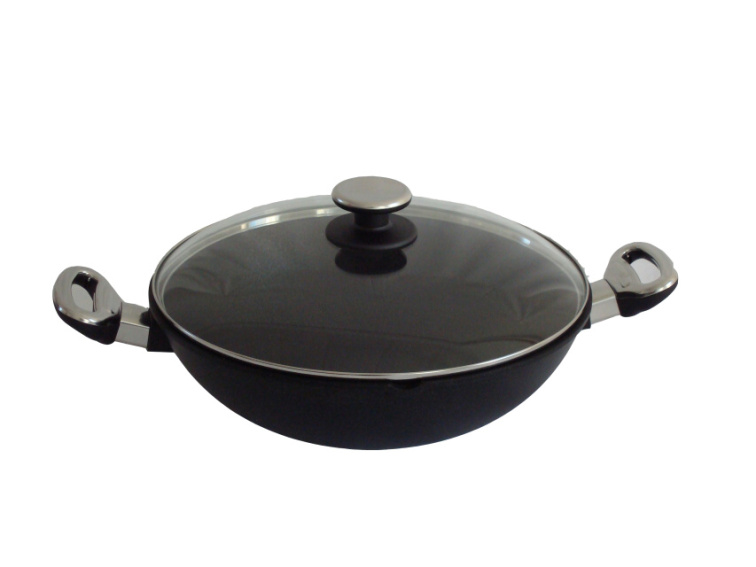 Titanový wok 32 cm s poklicí 4 l BAF Gigant