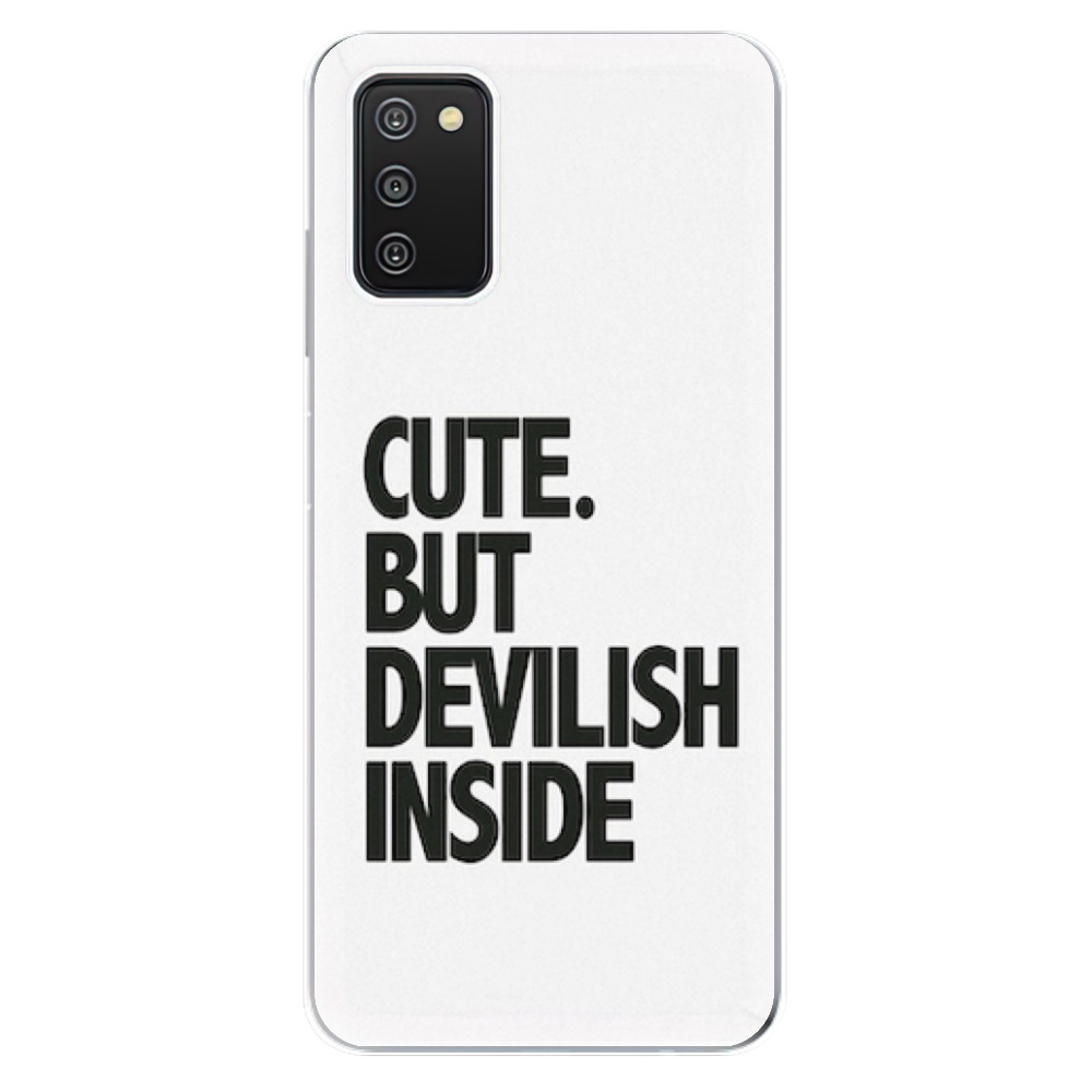 Odolné silikonové pouzdro iSaprio - Devilish inside - Samsung Galaxy A03s