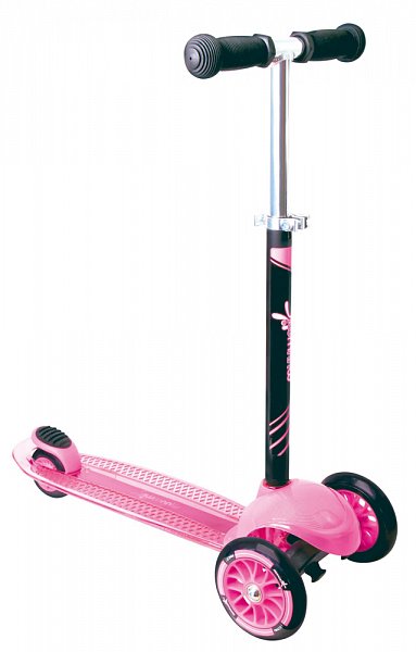 Authentic sports - Dětská tříkolka - růžová, průměr kol 120mm a 80mm