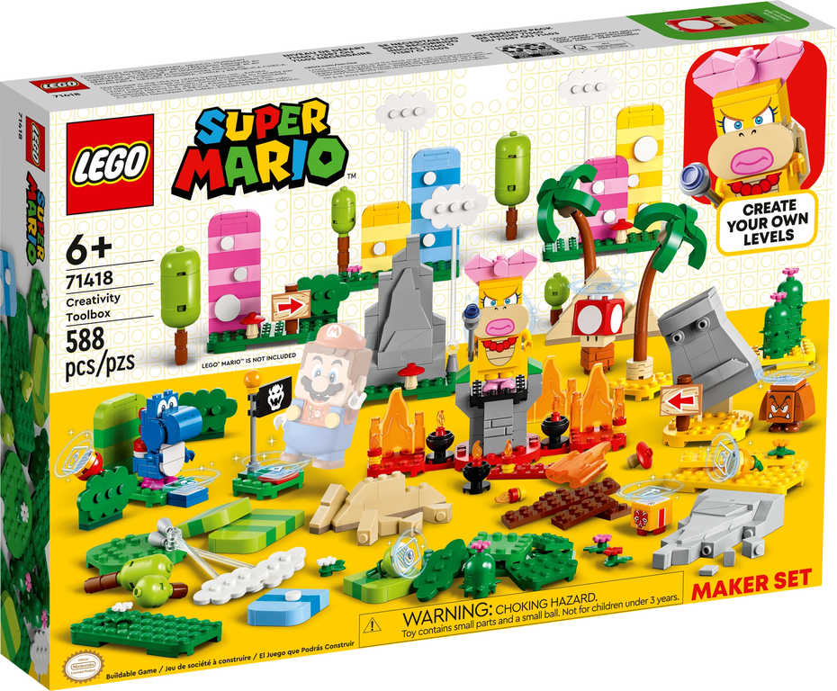 LEGO SUPER MARIO Tvořivý box – set pro tvůrce 71418 STAVEBNICE