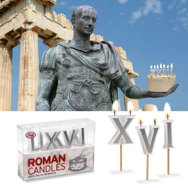 Římské číslice na dort