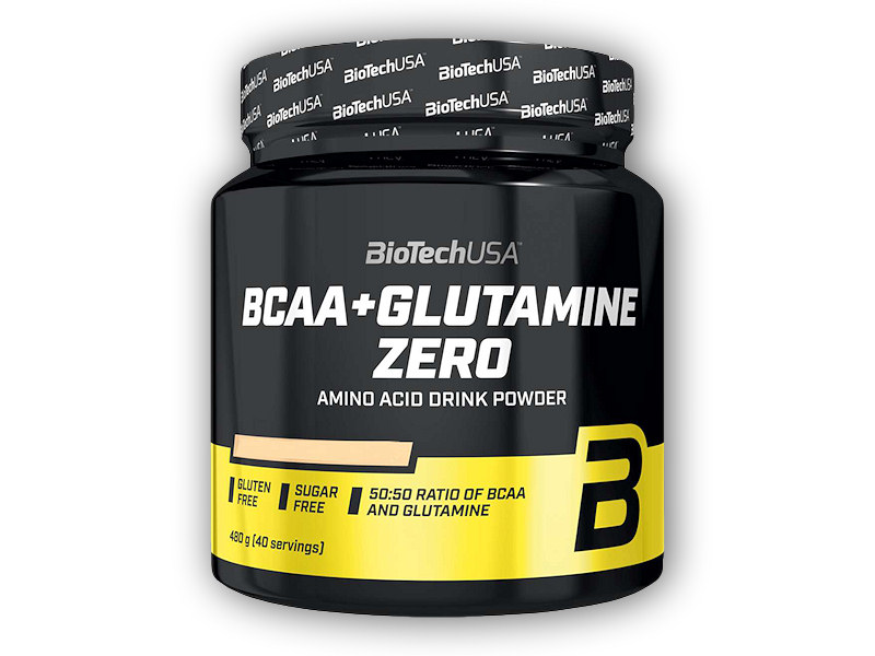 BCAA + Glutamine Zero - 480g-broskvovy-ledovy-caj