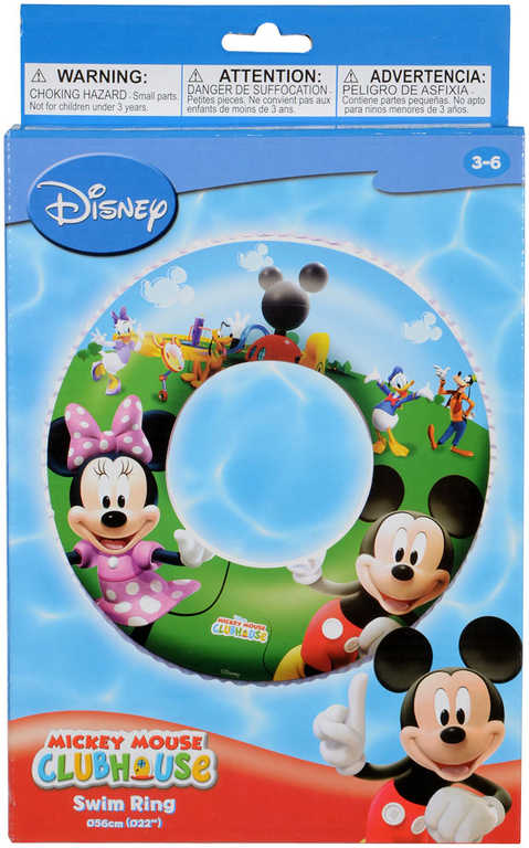 BESTWAY Nafukovací dětský plavací kruh Minnie a Mickey Mouse 56cm do vody