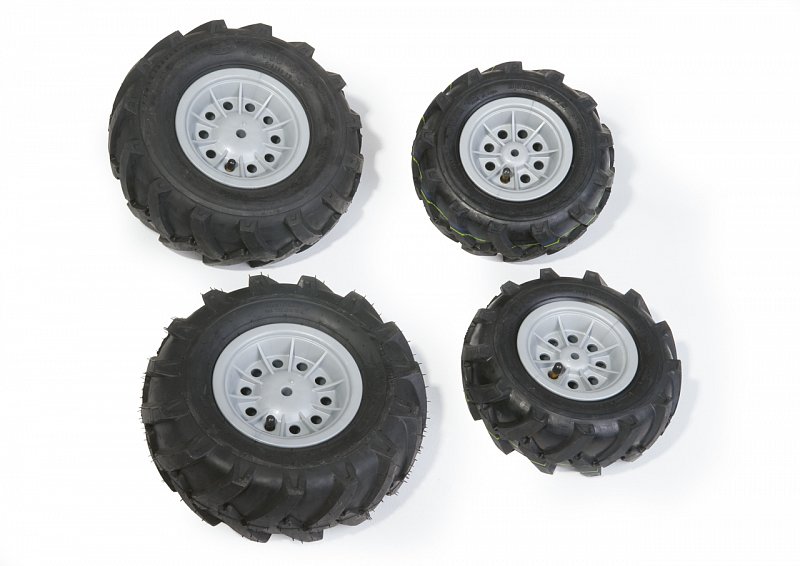 Rolly Toys Accessories - Nafukovací pneumatiky na traktory Junior, Farmtrac,šedé