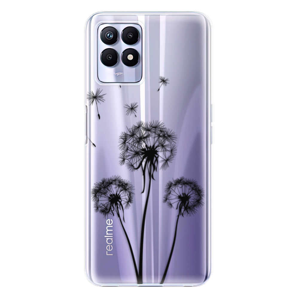 Odolné silikonové pouzdro iSaprio - Three Dandelions - black - Realme 8i