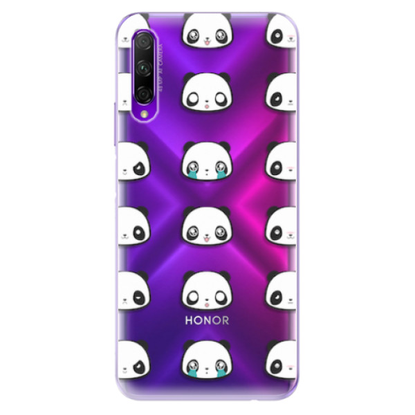 Odolné silikonové pouzdro iSaprio - Panda pattern 01 - Honor 9X Pro
