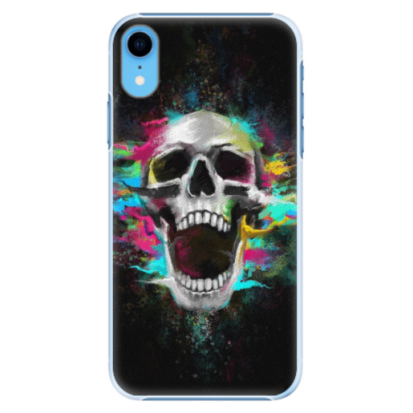 Plastové pouzdro iSaprio - Skull in Colors - iPhone XR