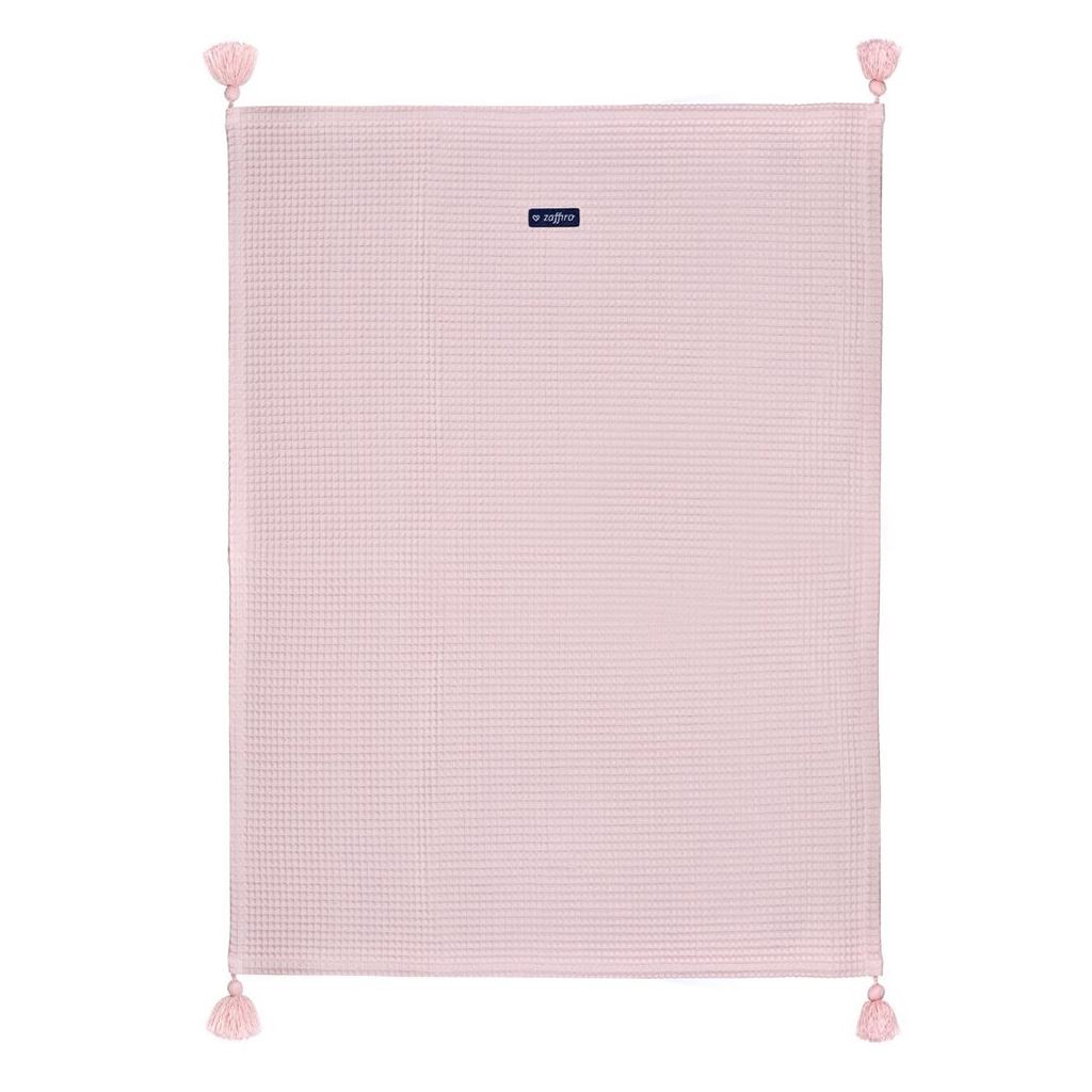 Dětská bavlněná deka vafle Womar 75x100 - růžová