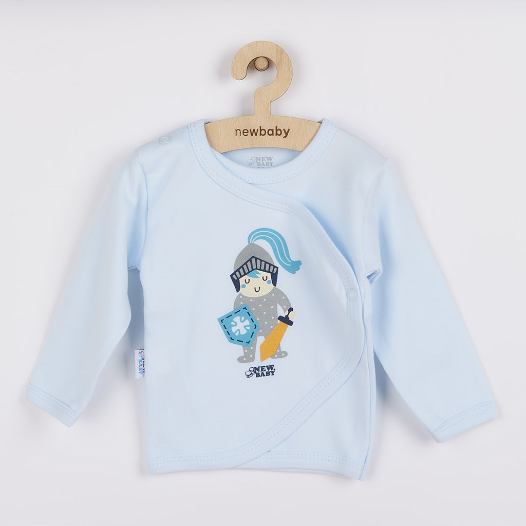 Kojenecká bavlněná košilka New Baby Knight - modrá/68 (4-6m)
