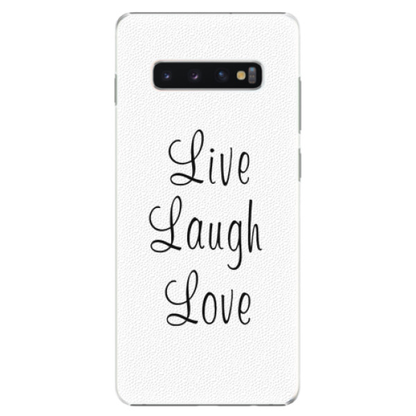 Plastové pouzdro iSaprio - Live Laugh Love - Samsung Galaxy S10+
