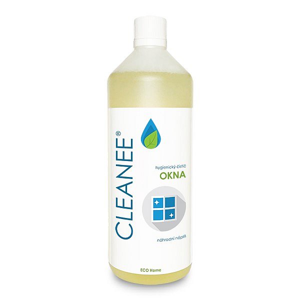 CLEANEE ECO Home hygienický čistič na OKNA - náhradní náplň 1 L