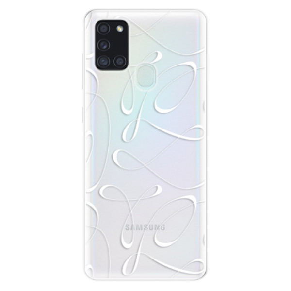 Odolné silikonové pouzdro iSaprio - Fancy - white - Samsung Galaxy A21s