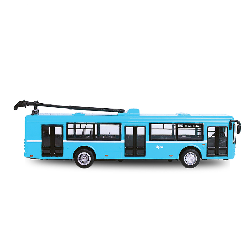 Rappa - Kovový trolejbus DPO Ostrava modrý 16 cm