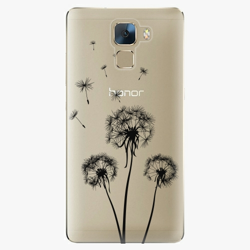 Plastový kryt iSaprio - Three Dandelions - black - Huawei Honor 7