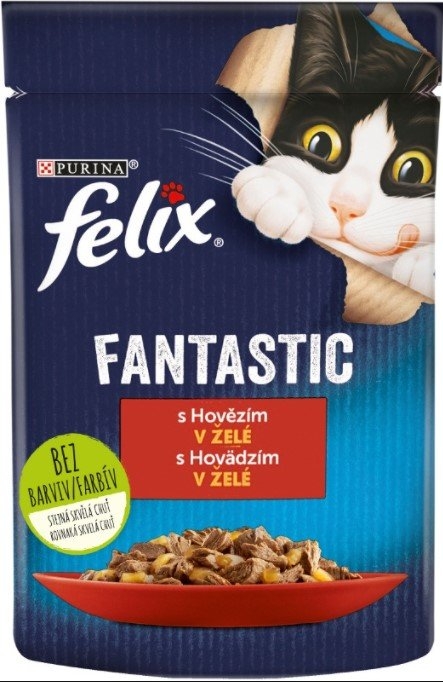 Felix Sensations hovězí v želé s kapsička pro kočky 85 g