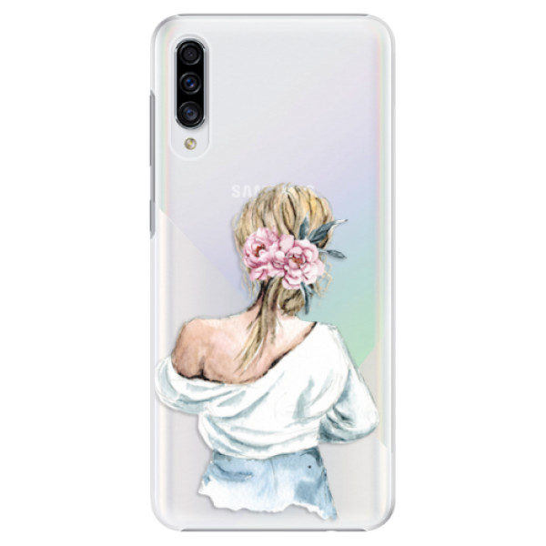 Plastové pouzdro iSaprio - Girl with flowers - Samsung Galaxy A30s