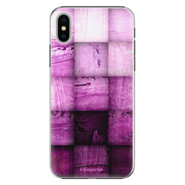 Plastové pouzdro iSaprio - Purple Squares - iPhone X