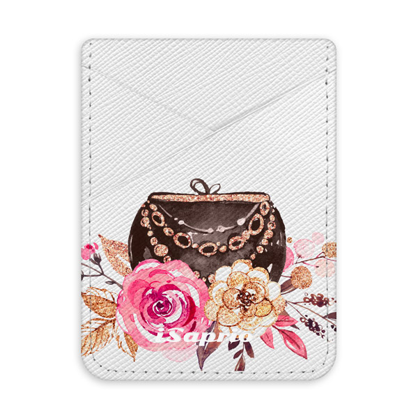 Pouzdro na kreditní karty iSaprio - Handbag 01 - světlá nalepovací kapsa
