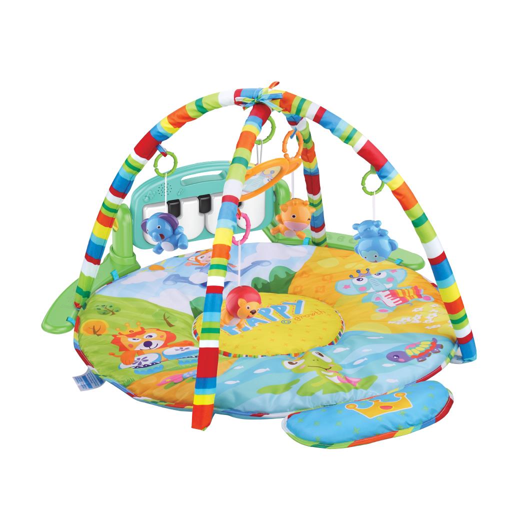 Hrací deka s piánkem Bayo Safari - multicolor