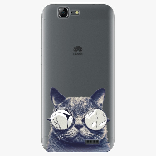 Plastový kryt iSaprio - Crazy Cat 01 - Huawei Ascend G7