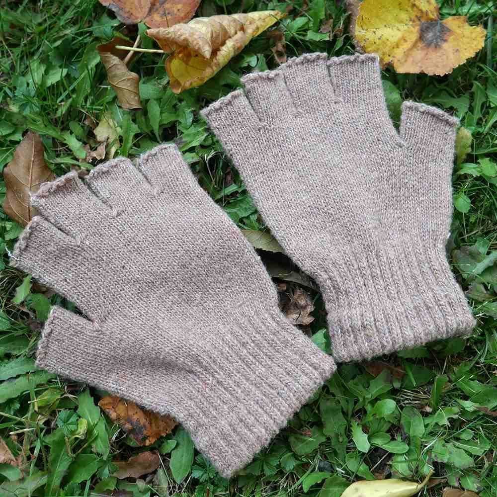 4Leaders Krása a móda - Bezprsté rukavice - hnědé