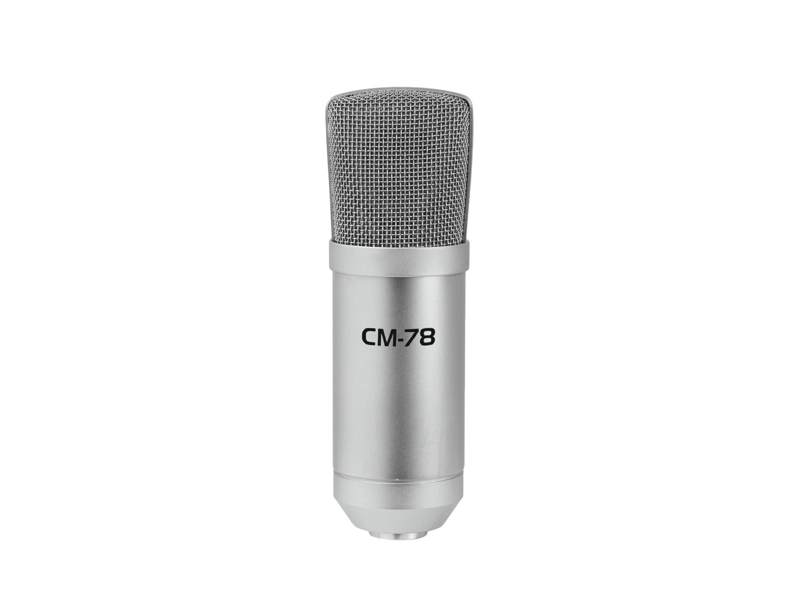 Omnitronic MIC CM-78 membránový kondenzátorový mikrofon