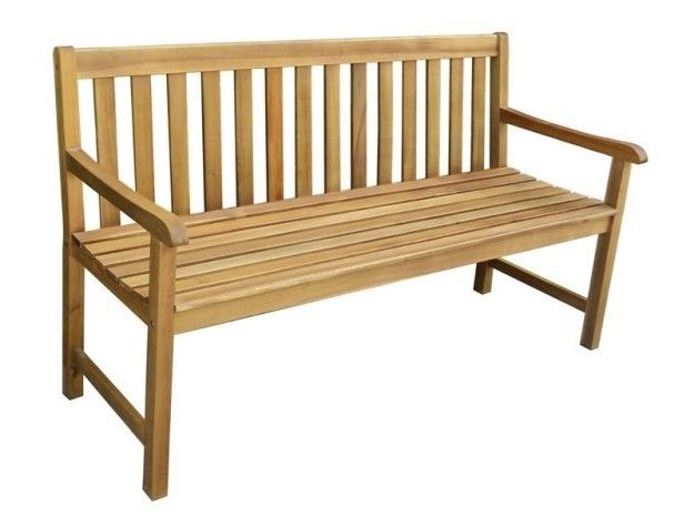 Zahradní dřevěná lavice KIRA - 158 x 88 x 61 cm