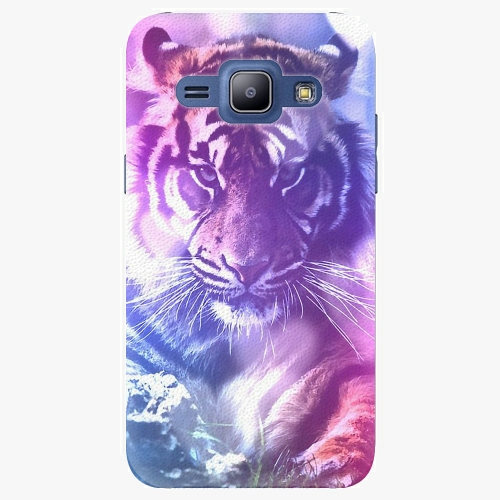 Plastový kryt iSaprio - Purple Tiger - Samsung Galaxy J1