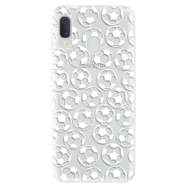 Odolné silikonové pouzdro iSaprio - Football pattern - white - Samsung Galaxy A20e