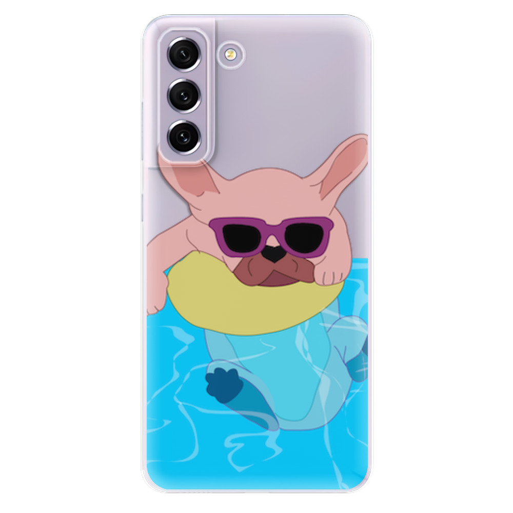 Odolné silikonové pouzdro iSaprio - Swimming Dog - Samsung Galaxy S21 FE 5G