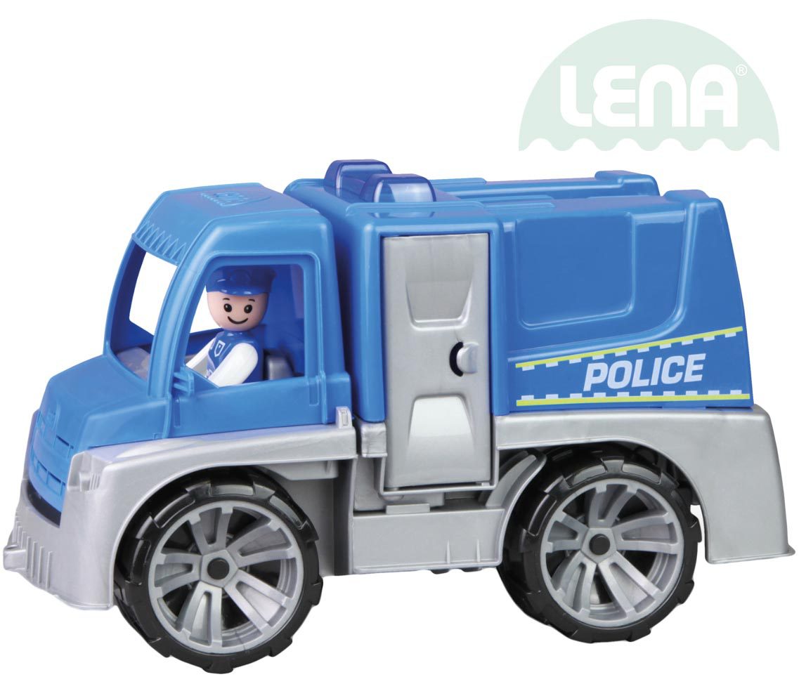 LENA Truxx auto funkční Policie 29cm set s figurkou volně plast