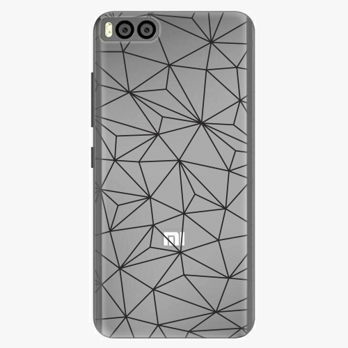 Plastový kryt iSaprio - Abstract Triangles 03 - black - Xiaomi Mi6