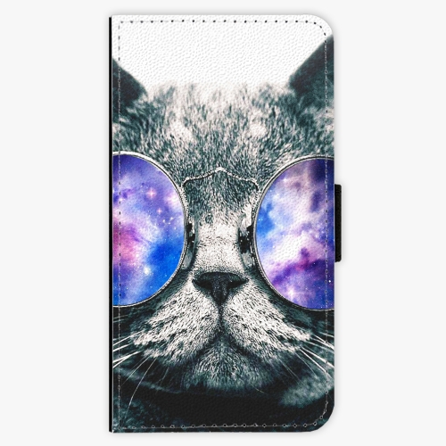 Flipové pouzdro iSaprio - Galaxy Cat - Lenovo Moto G5