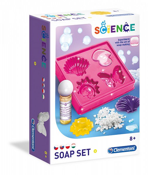 Clementoni Science and Play - dětská laboratoř - Výroba mýdel