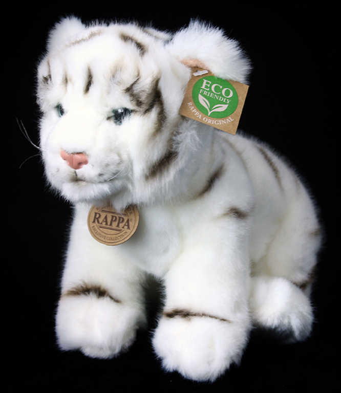 PLYŠ Tygr 25cm sedící bílý Eco-Friendly *PLYŠOVÉ HRAČKY* | Kulišák | Dětské  a kojenecké zboží