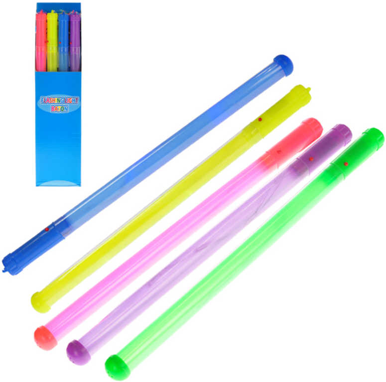Hůlka pro roztleskávačky 46cm na baterie svítící 5 barev Světlo plast