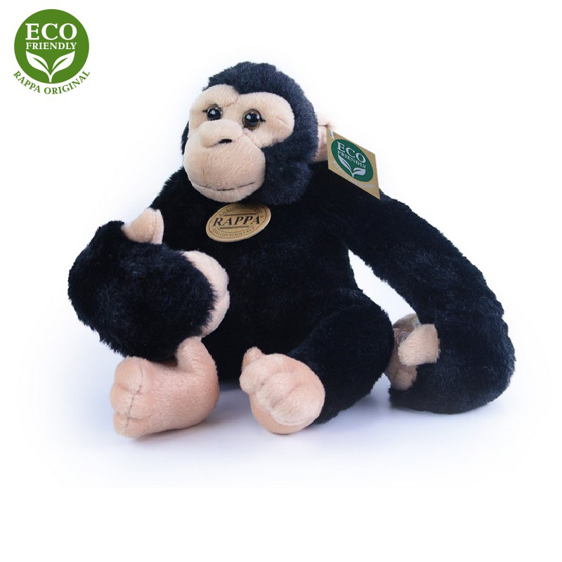 Plyšový šimpanz / opice visící 20 cm ECO-FRIENDLY