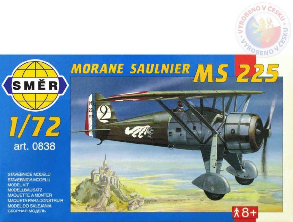 SMĚR Model letadlo Morane Saulnier MS 225 1:72 (stavebnice letadla)