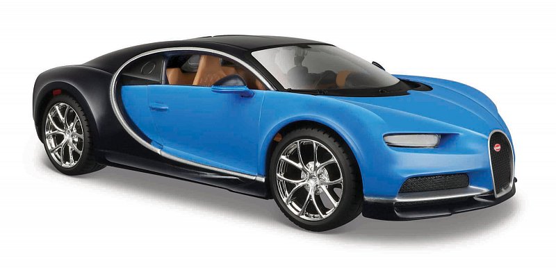 Maisto Bugatti - Bugatti Chiron, modrá, 1:24