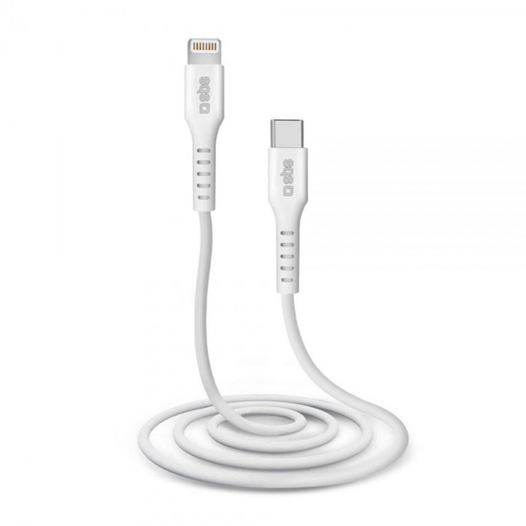 Kabel USB-C na Lightning SBS TECABLELIGTC1W 1 m Bílý