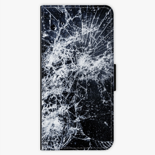 Flipové pouzdro iSaprio - Cracked - Sony Xperia XA