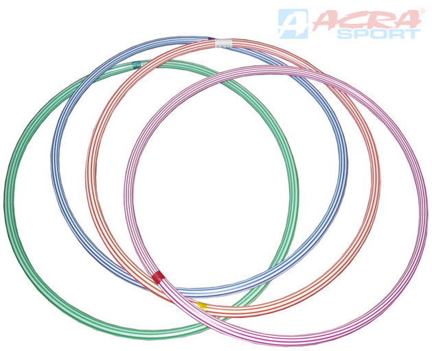 ACRA Obruč hula hop 60cm dětský fitness kruh 4 barvy